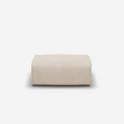 Float Rectangular Ottoman - Cream Textured Weave - thumbnail 2
