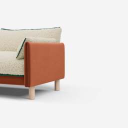 Cozy 3 Seater LH Chaise Sofa - Henna Cotton - thumbnail 2
