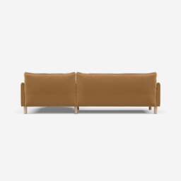 Cozy 4 Seater LH Chaise Sofa - Ochre Cotton - thumbnail 5