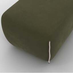 Cozy Pouffe - Dark Green Velvet - thumbnail 4