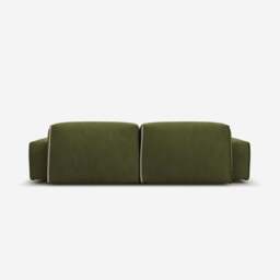 Float 3 Seater Sofa - Dark Green Velvet - thumbnail 5