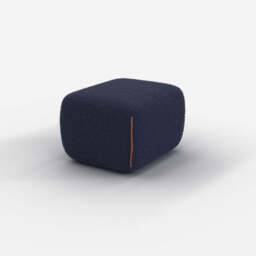 Cozy Pouffe - Navy Fleece