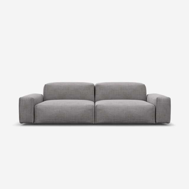 Float 3 Seater Sofa - Light Grey Weave - image 1
