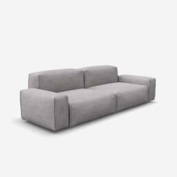 Float 3 Seater Sofa - Light Grey Weave - thumbnail 3