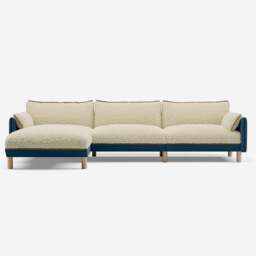 Cozy 5 Seater LH Chaise Sofa - Teal Velvet - thumbnail 3