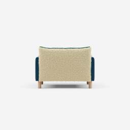 Cozy 1.5 Seater Sofa - Teal Velvet - thumbnail 4