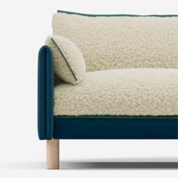 Cozy 1.5 Seater Sofa - Teal Velvet - thumbnail 5