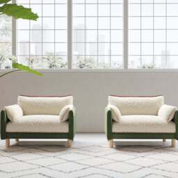 Cozy 1.5 Seater Sofa - Dark Green Velvet - thumbnail 2