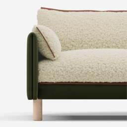 Cozy 1.5 Seater Sofa - Dark Green Velvet - thumbnail 5