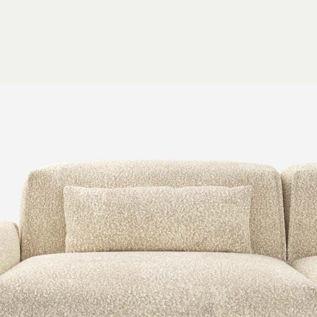 Lumbar Cushions - Ecru Boucle
