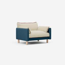 Cozy 1.5 Seater Sofa - Teal Velvet - thumbnail 3