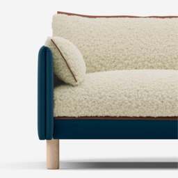Cozy 1.5 Seater Sofa - Teal Velvet - thumbnail 5