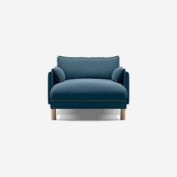 Cozy 1.5 Seater Chaise Sofa - Teal Velvet - thumbnail 3