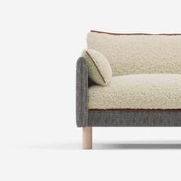 Cozy 5 Seater LH Chaise Sofa - Salt & Pepper Textured Weave - thumbnail 5
