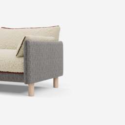 Cozy 5 Seater LH Chaise Sofa - Salt & Pepper Textured Weave - thumbnail 2