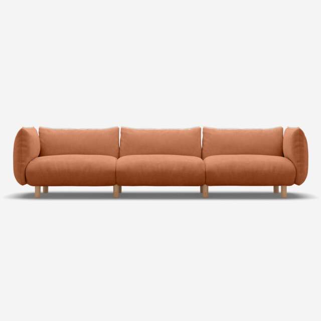 Pillow 5 Seater Sofa - Henna Cotton - image 1
