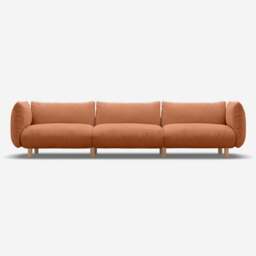 Pillow 5 Seater Sofa - Henna Cotton - thumbnail 1