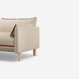 Cozy 5 Seater Sofa - Cream Textured Weave - thumbnail 2