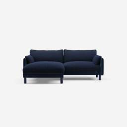 Cozy 3 Seater LH Chaise Sofa - Midnight Blue Velvet - thumbnail 3