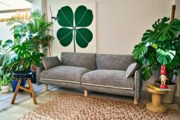 Cozy 3 Seater RH Chaise Sofa - Cream Textured Weave - thumbnail 6