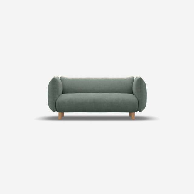 Pillow 2 Seater Sofa - Sage Cotton - image 1