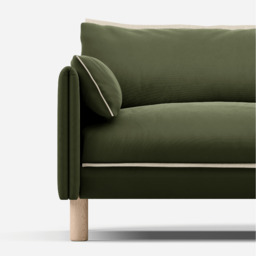 Side Cushions - Dark Green Velvet - thumbnail 3