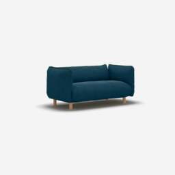 Pillow 2 Seater Sofa - Teal Velvet - thumbnail 3