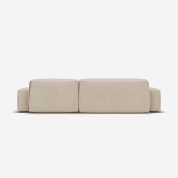 Float 4 Seater RH Chaise Sofa - Cream Textured Weave - thumbnail 5