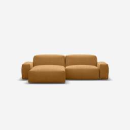 Float 3 Seater LH Chaise Sofa - Ochre Cotton - thumbnail 3