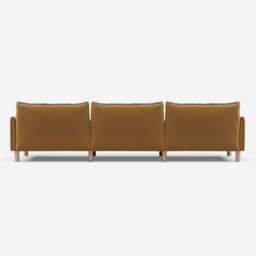 Cozy 5 Seater RH Chaise Sofa - Ochre Cotton - thumbnail 4