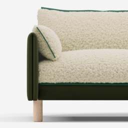 Cozy 2 Seater Sofa - Dark Green Velvet - thumbnail 5