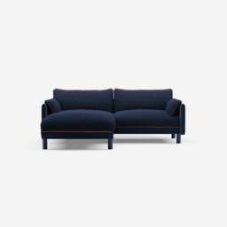 Cozy 3 Seater LH Chaise Sofa - Midnight Blue Velvet - thumbnail 3