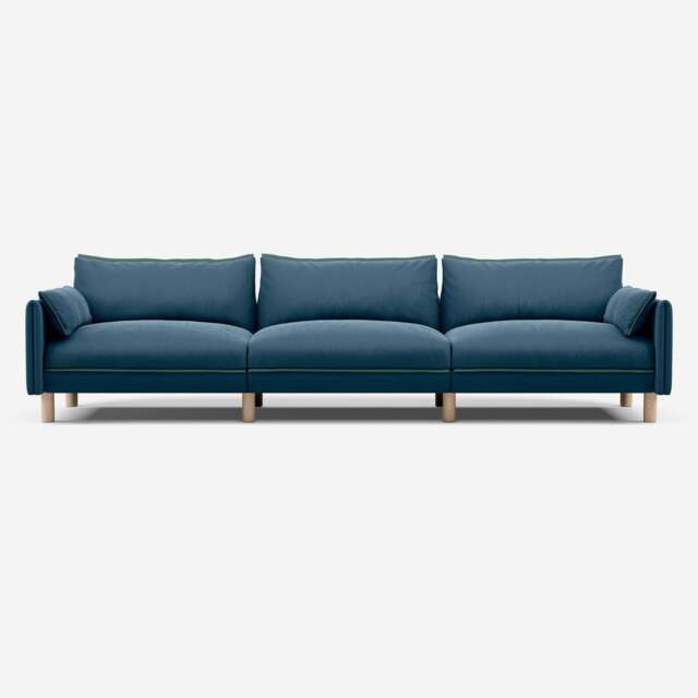 Cozy 5 Seater Sofa - Teal Velvet - image 1