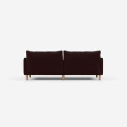 Cozy 3 Seater Sofa - Dark Brown Velvet - thumbnail 4