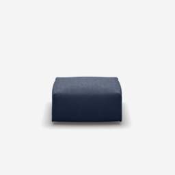 Float Square Ottoman - Navy Cotton - thumbnail 2