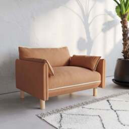 Cozy 1.5 Seater Chaise Sofa - Henna Cotton - thumbnail 2