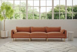 Cozy 1.5 Seater Chaise Sofa - Henna Cotton - thumbnail 7