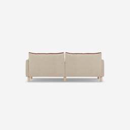 Cozy 3 Seater Sofa - Cream Textured Weave - thumbnail 4