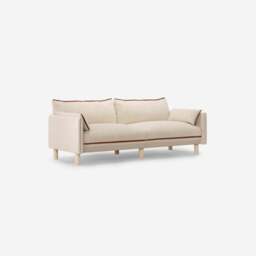 Cozy 3 Seater Sofa - Cream Textured Weave - thumbnail 3
