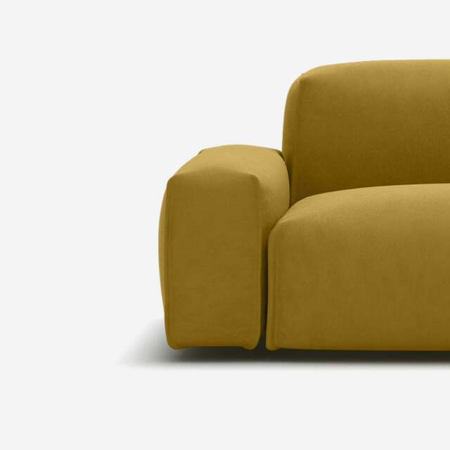 Float Mustard Velvet Jacket - Natural Trim
