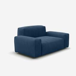 Float 1.5 Seater Sofa - Midnight Blue Velvet - thumbnail 3