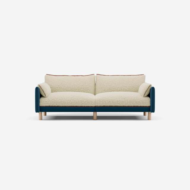 Cozy 3 Seater Sofa - Teal Velvet - image 1