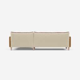 Cozy 4 Seater LH Chaise Sofa - Ochre Cotton - thumbnail 4