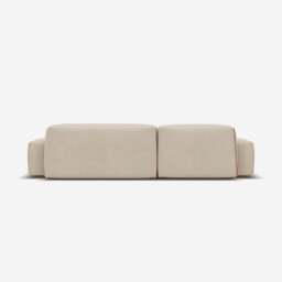 Float 4 Seater LH Chaise Sofa - Cream Textured Weave - thumbnail 5