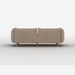 Pillow 3 Seater Sofa - Cream Textured Weave - thumbnail 5