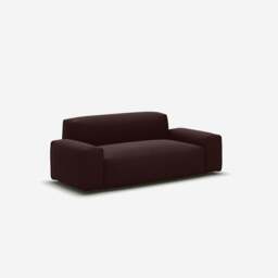 Float 2 Seater Sofa - Dark Brown Velvet - thumbnail 3