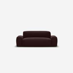 Float 2 Seater Sofa - Dark Brown Velvet - thumbnail 1