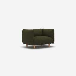 Pillow 1.5 Seater Sofa - Green Boucle II - thumbnail 4