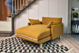 Cozy 1.5 Seater Chaise Sofa - Green Boucle II - thumbnail 6
