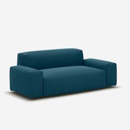Float 2 Seater Sofa - Teal Velvet - thumbnail 3